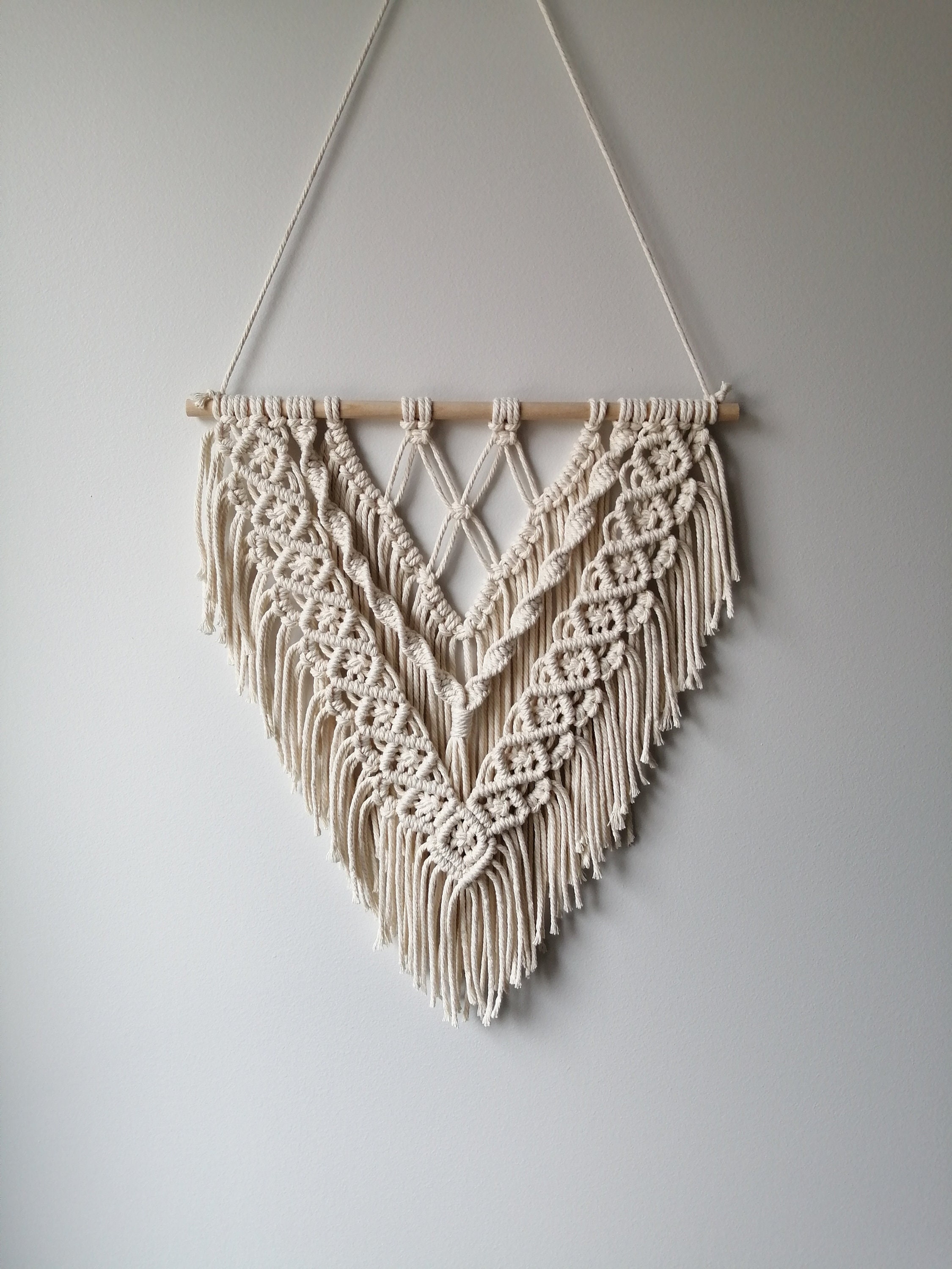Décoration Murale en Macramé Faite Main