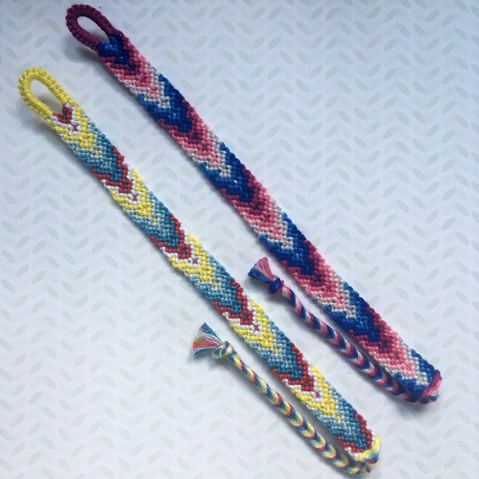 Knotted Arrowhead Friendship Bracelet Colorful Bright Etsy