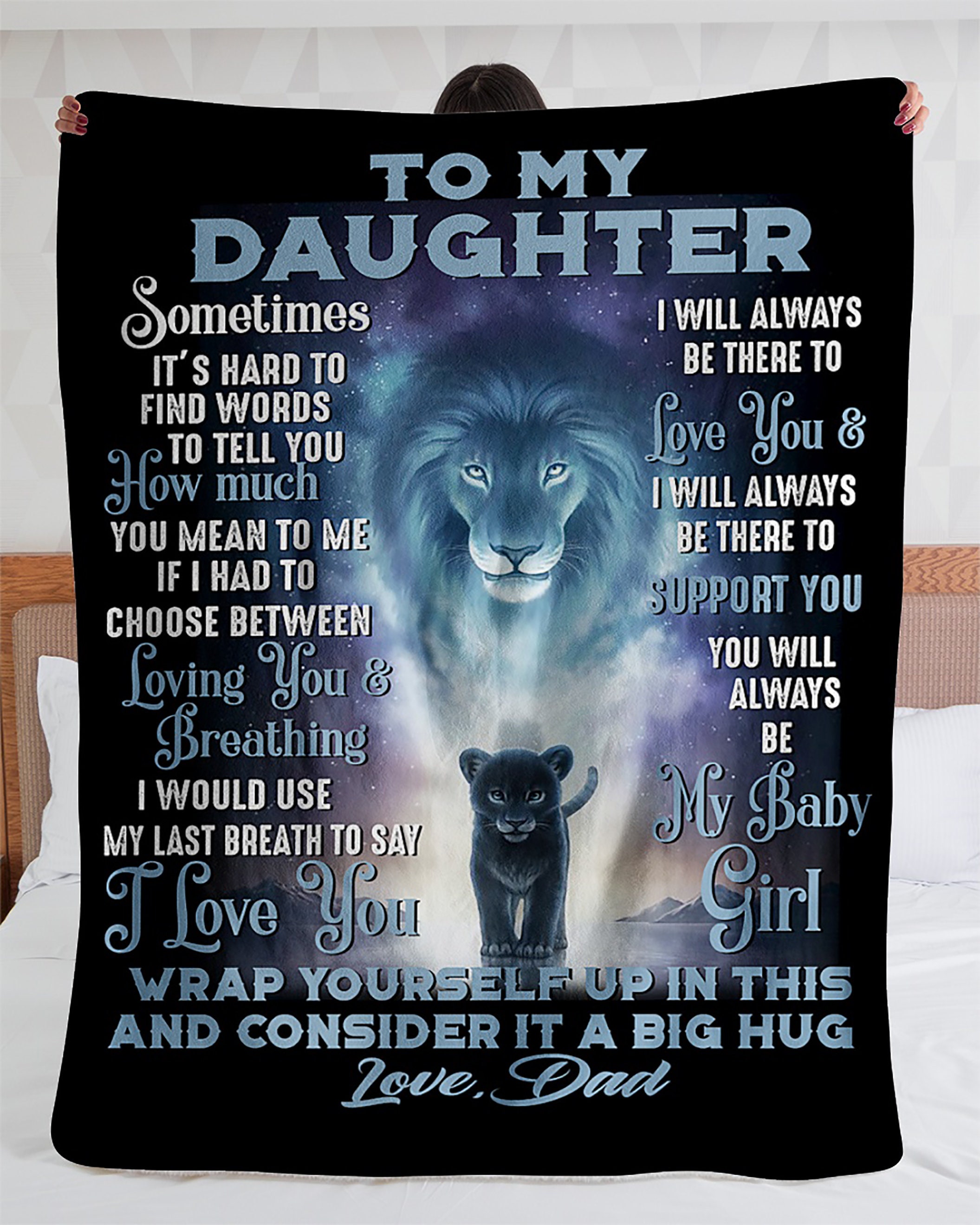 Personalized to My Daughter Blanket From DadI Love You My Etsy
