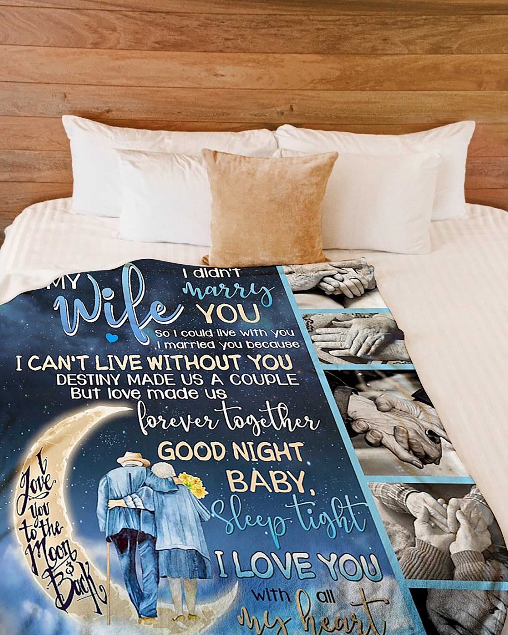 Personalized to My Wife blanketGood Night BabyBest gift for Etsy