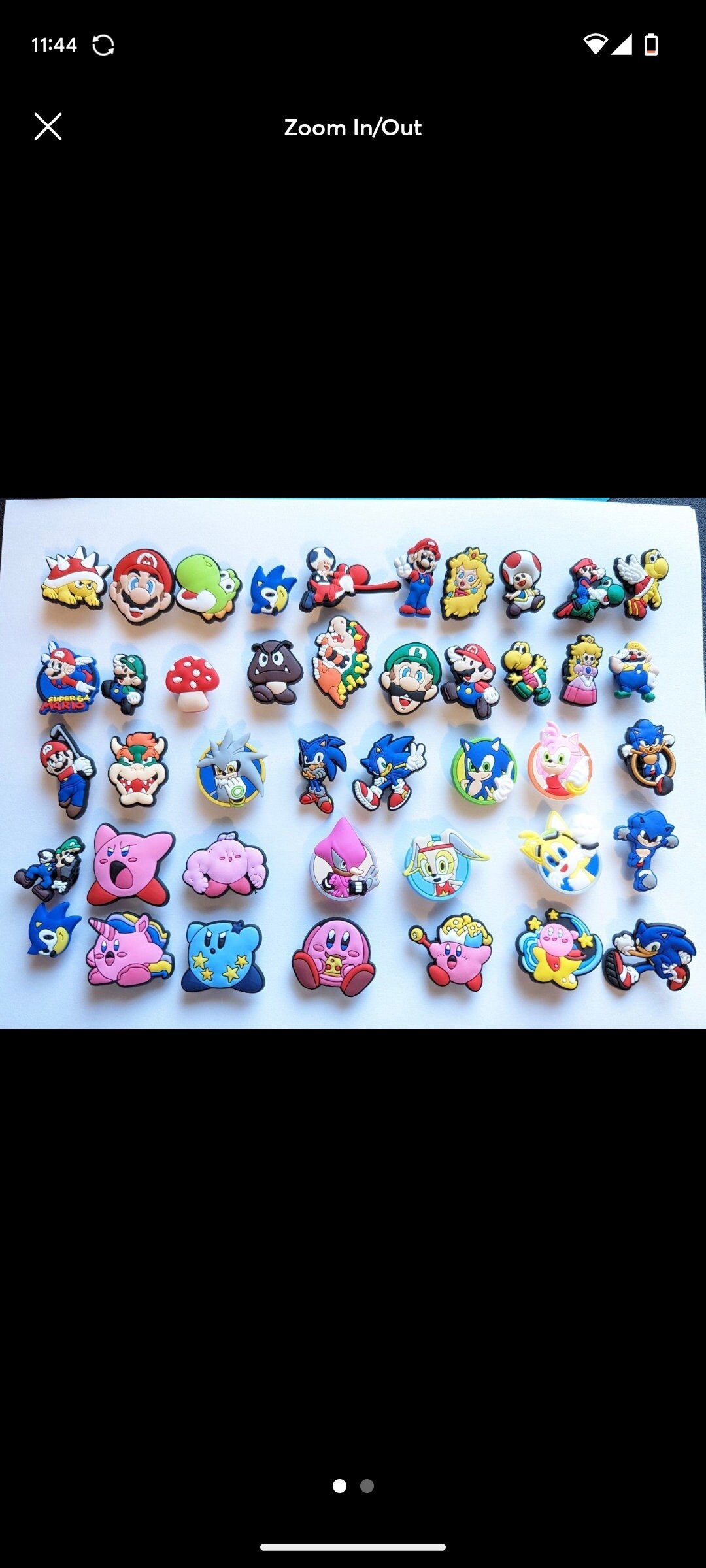 Mario Yoshi Nintendo Sonic Kirby Shoe Charms Jibbitz 42 Pieces Etsy