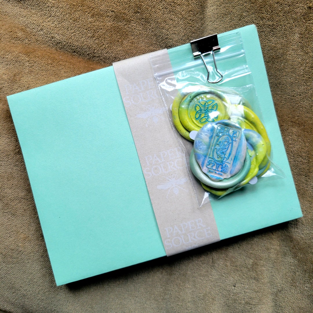 A2 Size Envelopes Paper Source Brand With Handmade Wax Etsy