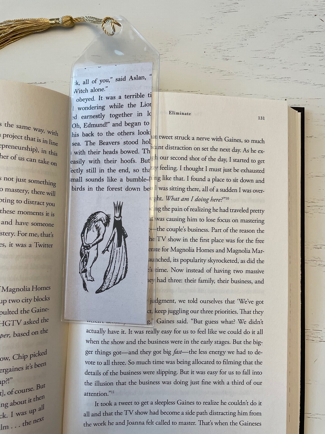 Narnia Bookmark Made from the pages of C.S. Lewis's The Etsy