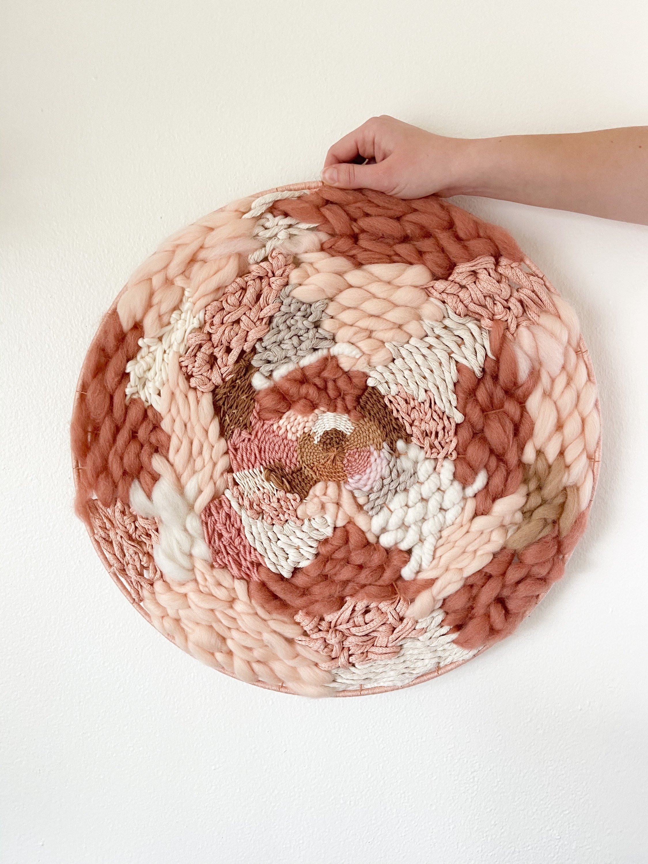 Round Wall Hanging/ Hanging Wall Decor/ Woven Wall Hanging Etsy Ireland