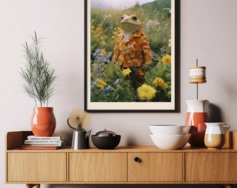 8x10 Print - Floral Toad