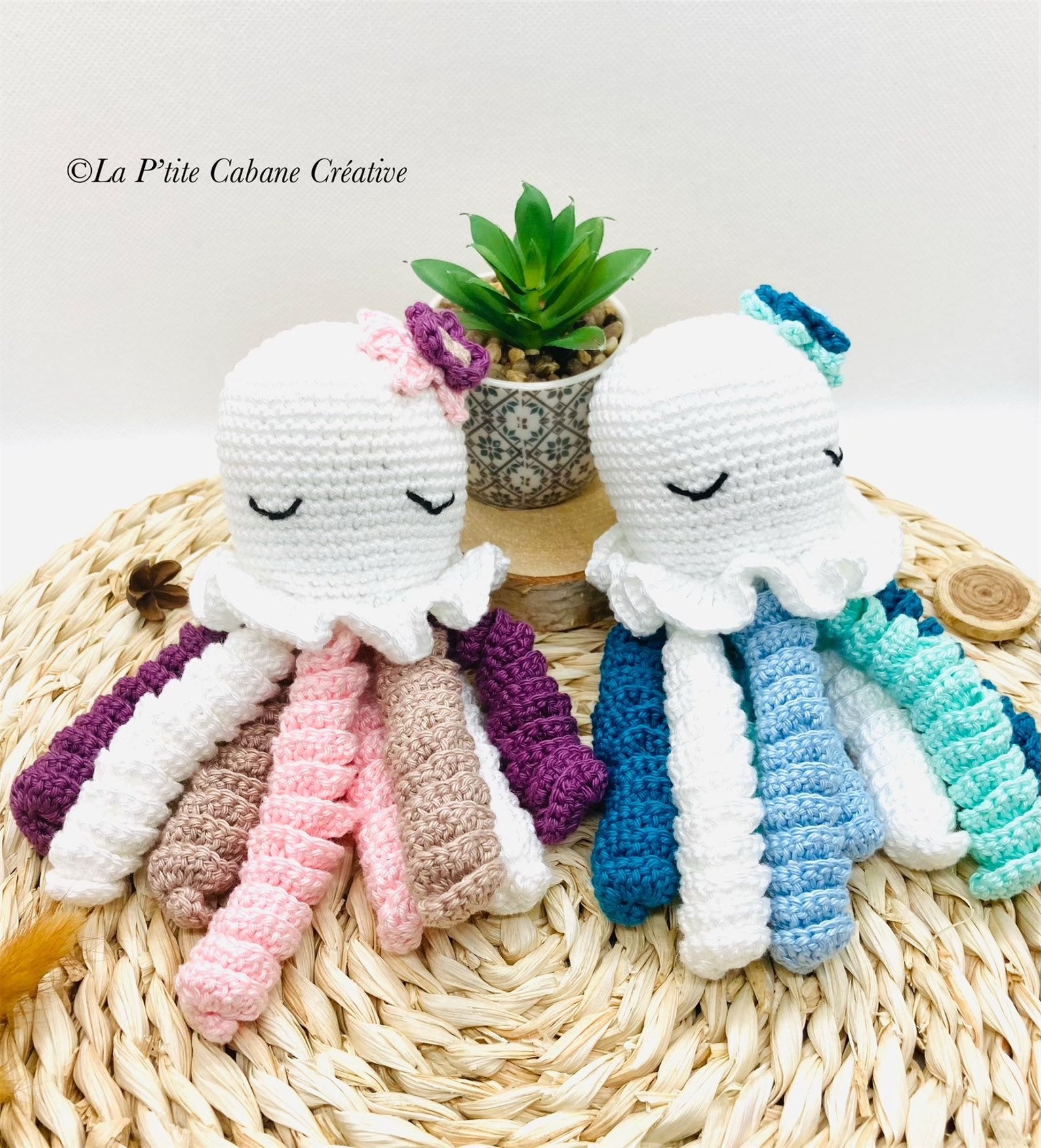 doudou pieuvre fait main