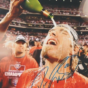 Jayson Werth 2008 World Series Phillies Autographed 11x14 Photo Beckett COA