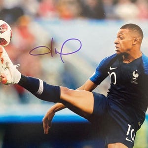 Kylian Mbappe PSG France Autographed Signed 8x10 Photo football MLS W/COA