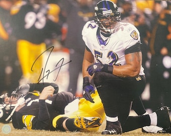 Ray Lewis Signed 11x14 Photo BALTIMORE Ravens - Steiner COA