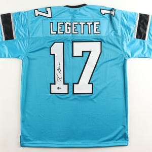 Xavier Legette Autographed Signed Jersey Carolina Panthers Beckett COA