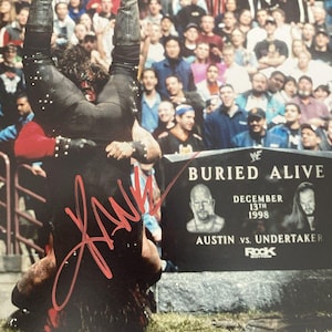 Kane Signed Autograph Auto 8x10 Photo WWE JSA COA