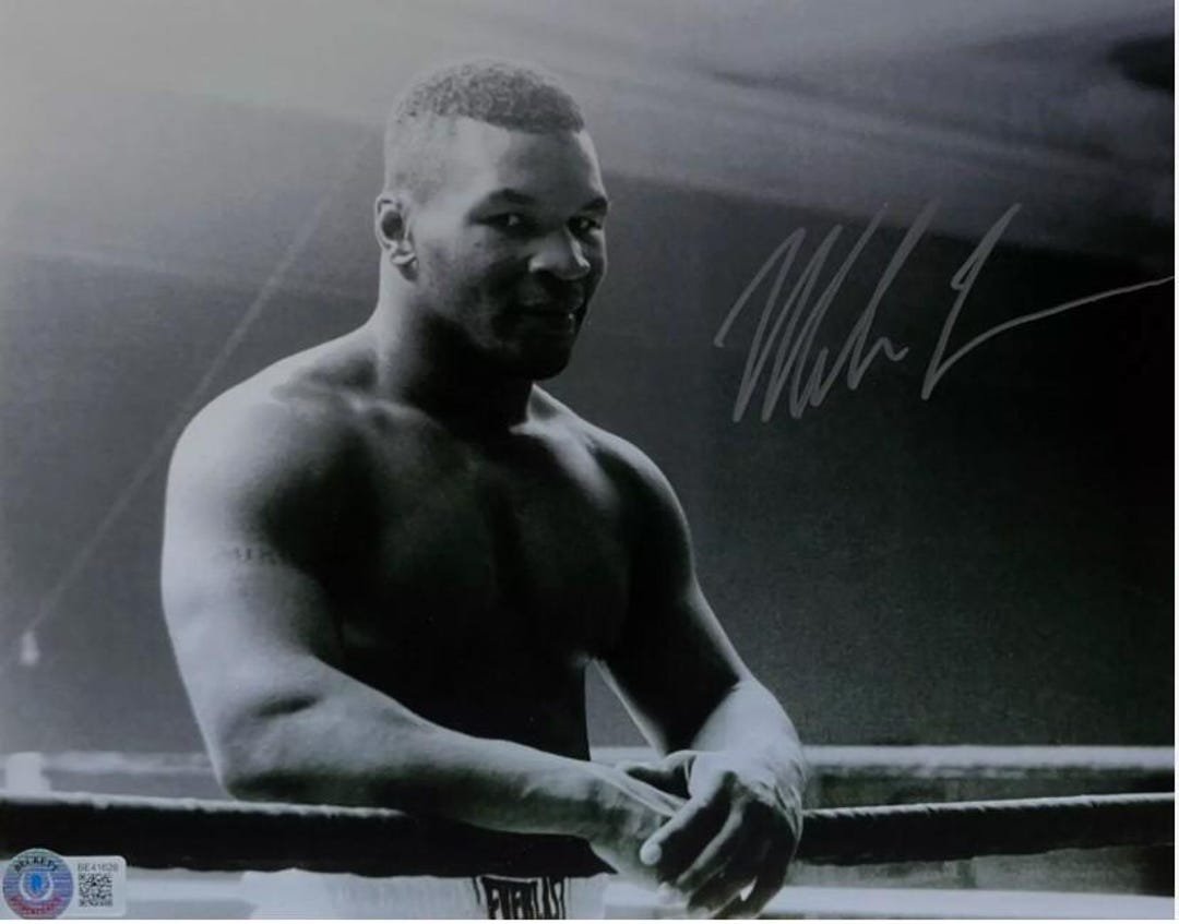 Mike Tyson Autographed Signed 8x10 Photo BOXING Beckett COA - Etsy
