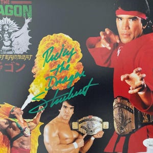 Ricky The Dragon Steamboat Autographed 8x10 Photo - WWF WWE - jsa Witnessed COA