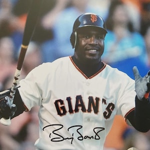 Barry Bonds Signed 8x10 Photo San Francisco Giants - Barry Bonds COA Sticker