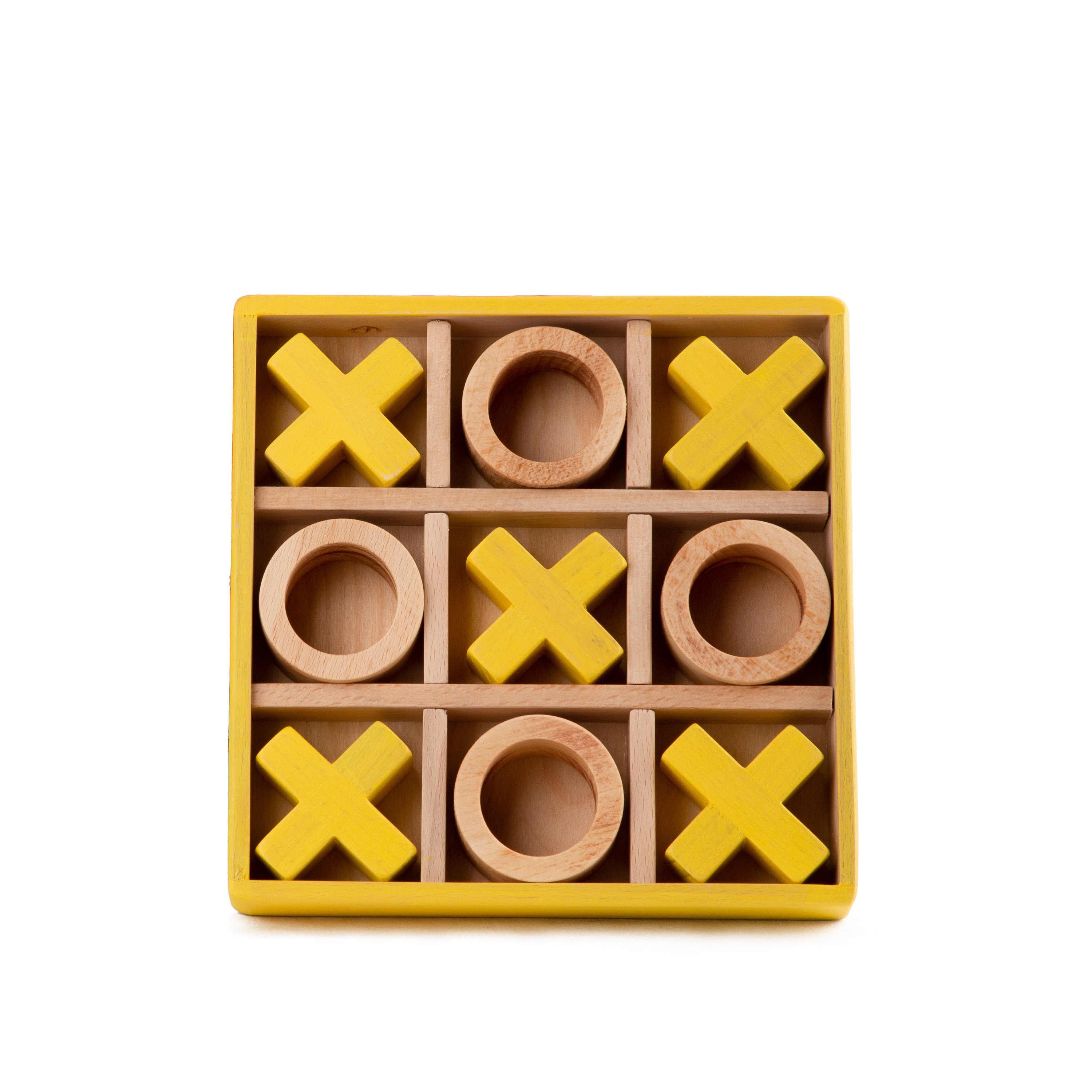 1pc Wooden Xo Tic-tac-toe Educational Game Board, For Strategy