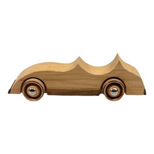 Wood Toy CarGift for KidsPush Toy CarHandmade ToysWaldorf ToysBirthday GiftWooden Small Car Coffee table DecorFather's Day Gift image 5