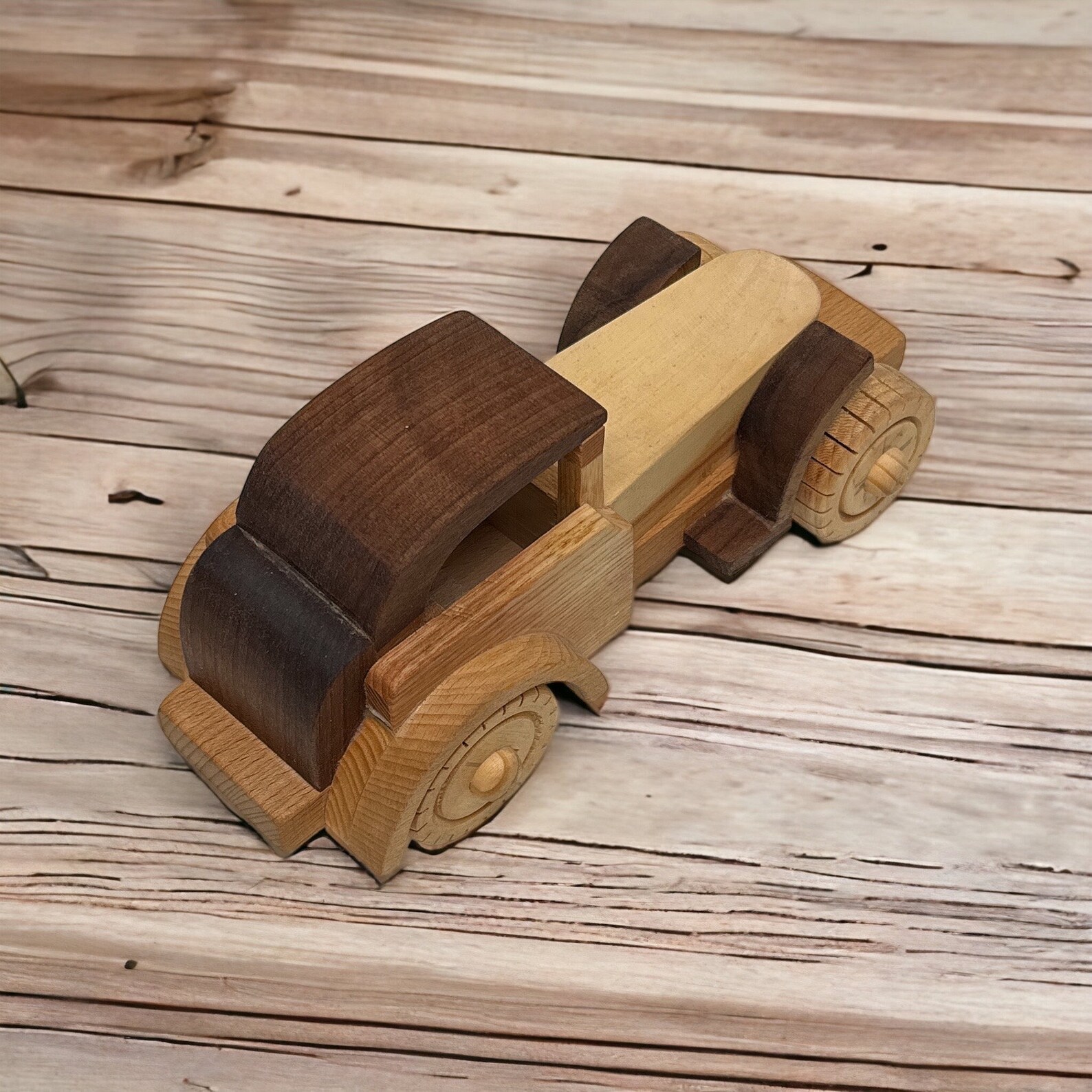 Wooden Retro Car - Handmade Classic Car Toy for Kids | Gift for Car ...