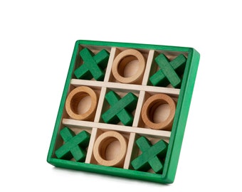 Wooden Tic Tac Toe Tabletop Game Set Wooden XOXO Game for Kids Tic Tac Toe Game for Kids Indoor Outdoor Tabletop Game classic home decor