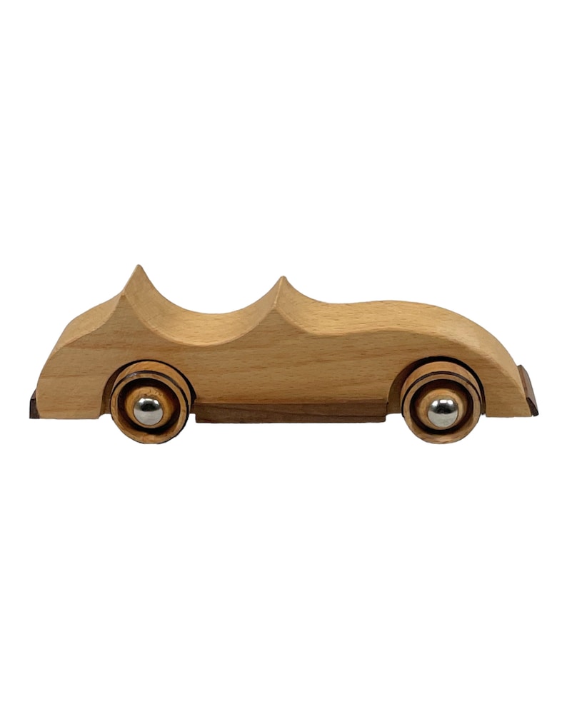 Wood Toy CarGift for KidsPush Toy CarHandmade ToysWaldorf ToysBirthday GiftWooden Small Car Coffee table DecorFather's Day Gift image 4