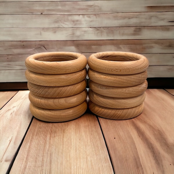 Shumee Wooden Teether And Rattle Rings