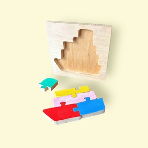 Wooden Boat Puzzle for Little Kids Fun and Educational Toy for Toddlers Perfect for Developing Fine Motor Skills and Imagination image 9