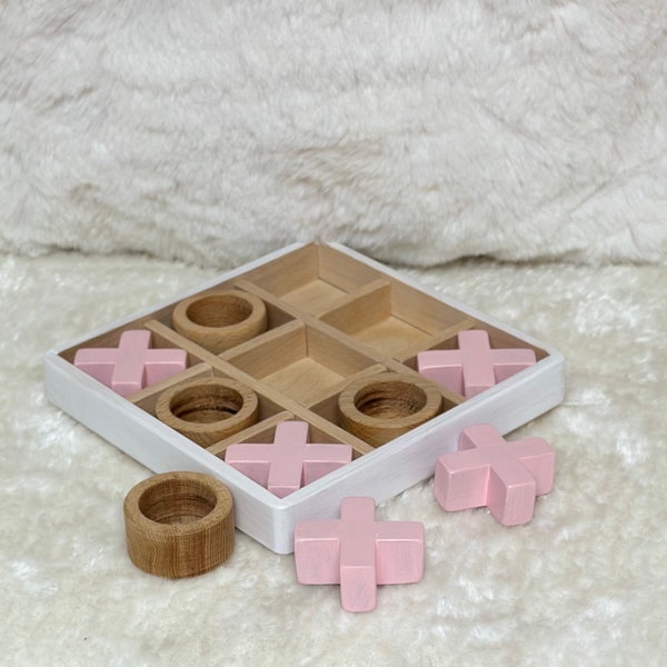 Tic Tac Toe Houten Bord Retro Game Cadeau voor kinderen