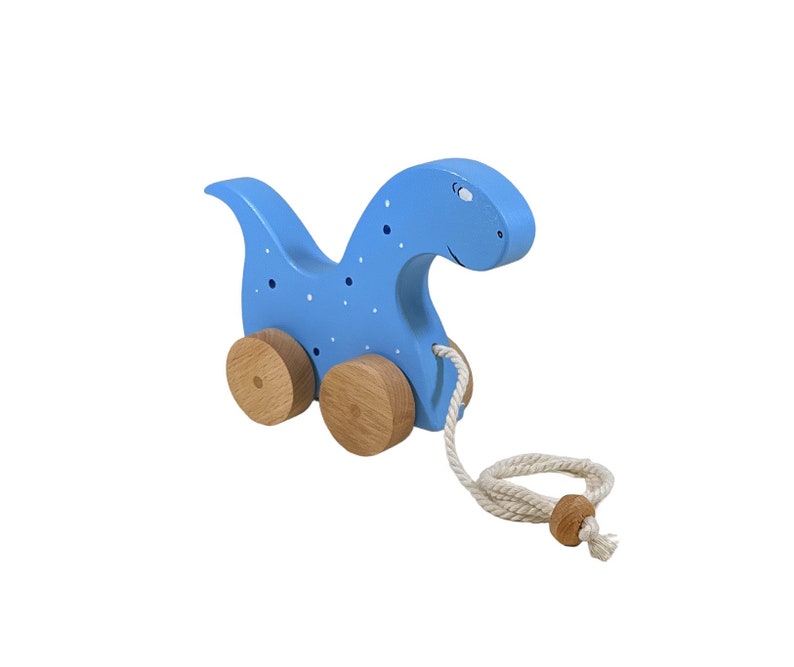 Wooden Pullalong Dinosaur Toy 1st Birthday Gift Push and Etsy Australia