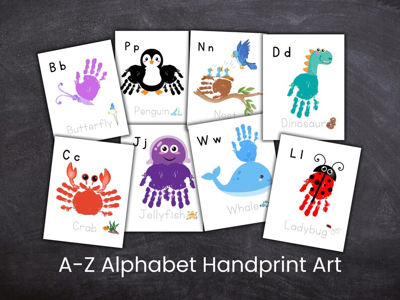 ABC Alphabet Handprint Craft Bundle | Letters for Preschool ...