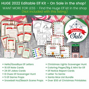 Editable Elf Note Cards, Elf Activity Cards, Printable Mischief Cards ...