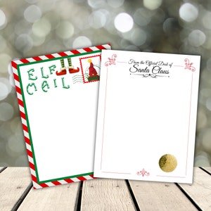 Druckbare Elf Notizen, Brief von Santa, bearbeitbare Elf Notizen, Weihnachtsposter, Weihnachtsbrief, Weihnachtskarte, Brief von Elf, Elf DIY