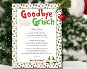 Editable Letter from the Grinch, Grinch Goodbye Letter, Printable Elf Letter, Letter from the Elf, Personalized Gift, Elf Good Bye