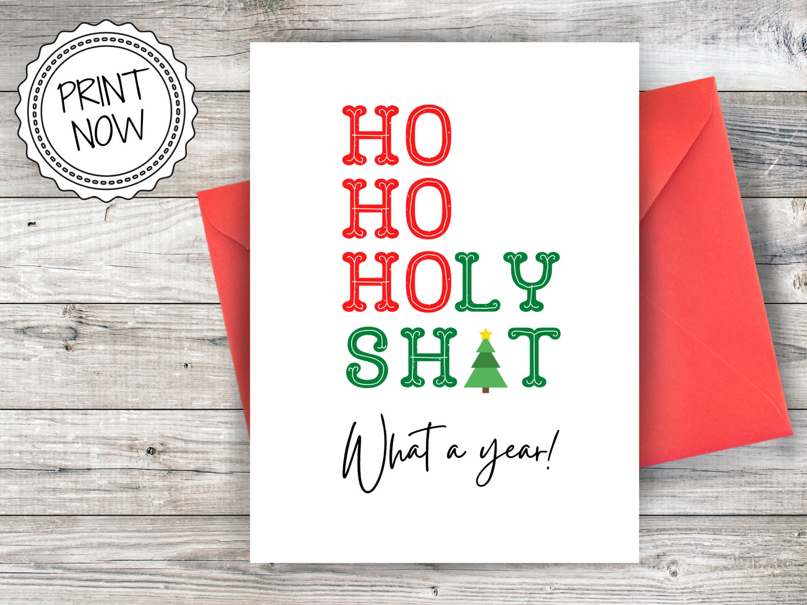 Funny Christmas Card 2020 Christmas Card Printable Christmas  Etsy