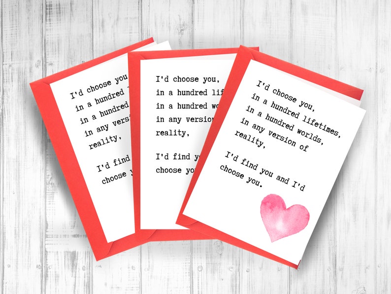 Printable Valentine Card Printable Anniversary Card | Etsy