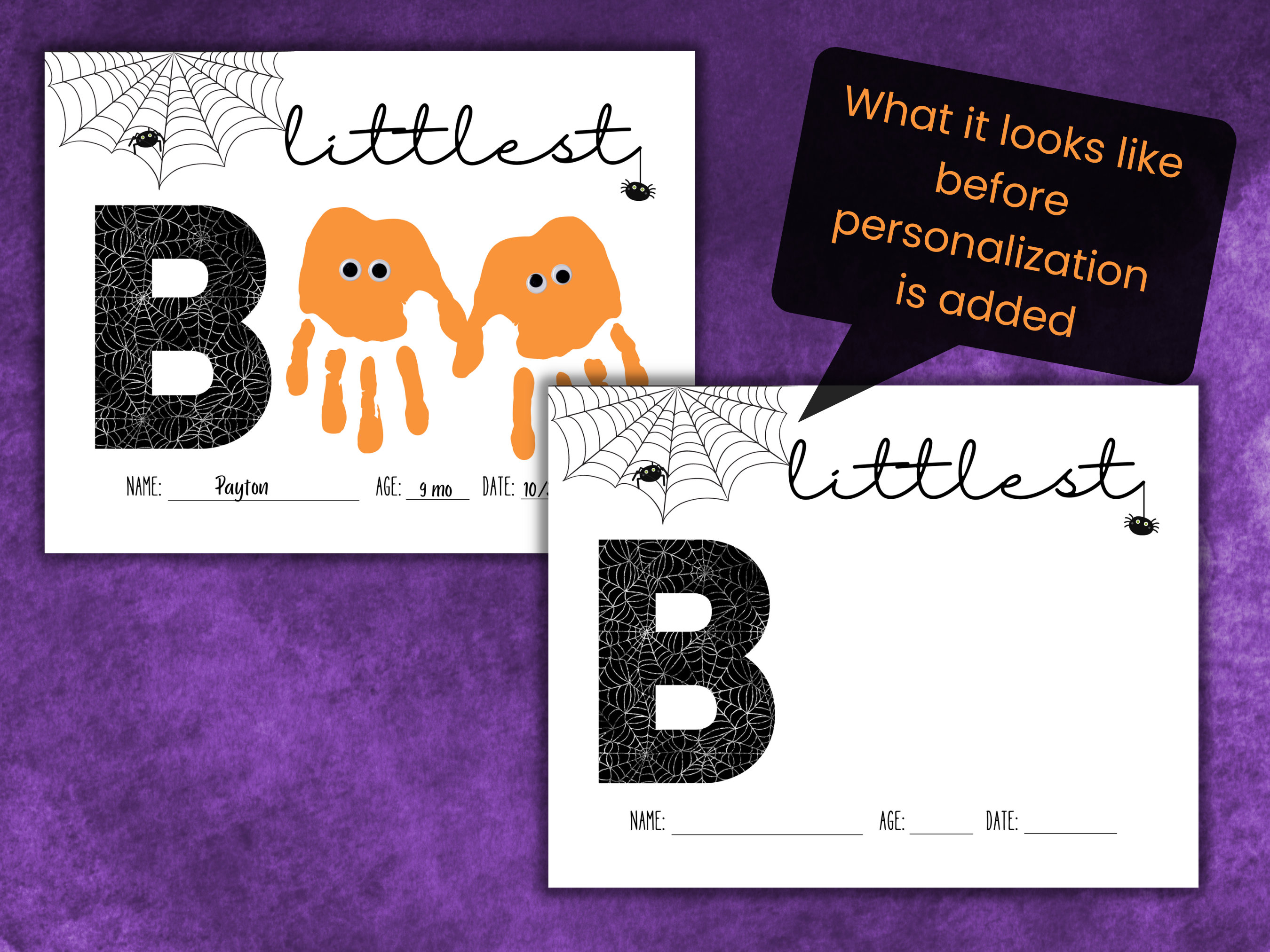 Orange - Kit'empreintes De Mains Et De Pieds De Bébé, Moulage De Plâtre 3D, Souvenir Non Toxique Et Non Allergene Instructions Simples Pour Garder Les Enfants A Grandir Moules 2306585638 Ml