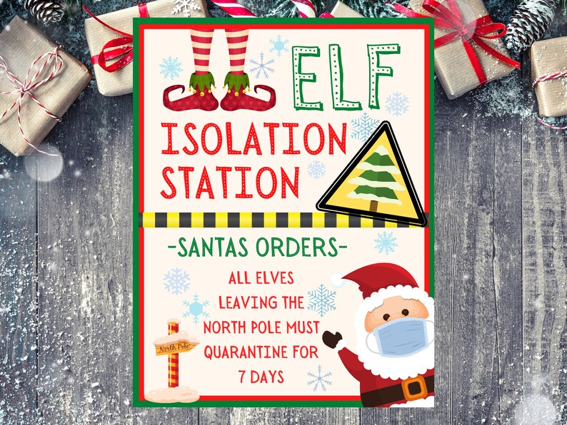 Elf Quarantine Kit Printable Elf Quarantine Letter Printable | Etsy