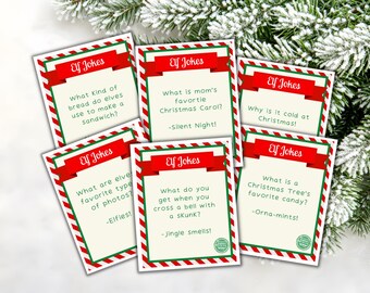 24 Printable Elf Joke Cards, Easy Elf Ideas, Elf Props, Personalized Elf Notes, Editable Elf Cards, Digital Elf Notes, Printable Elf Letter