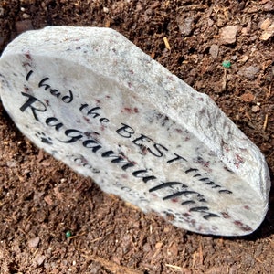 Pet memorial granite stone for cat, dog or any pet loss