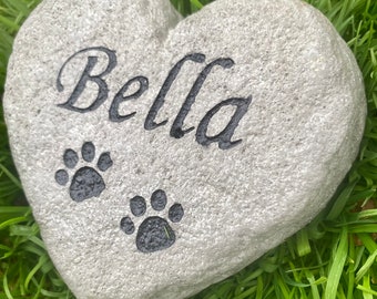 Heart Rock Memorial Pet Loss Gift