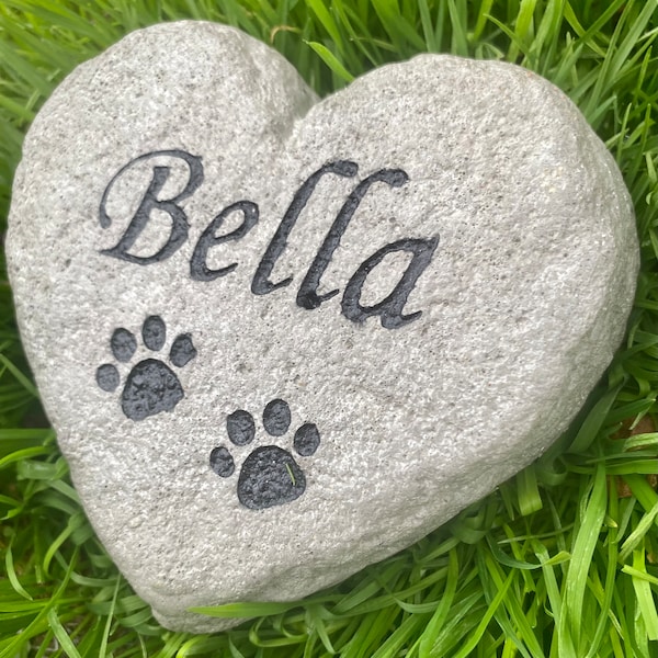 Heart Rock Memorial Pet Loss Gift