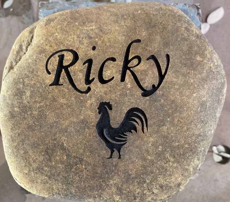 Pet Memorial Stone River Rock Cat or Dog, Pet Lover Memorial Gift Dog Memorial Stone Marker Pet Headstone image 4