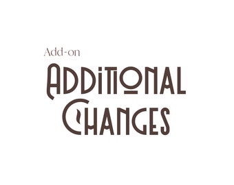 Add-on [Additional Changes]