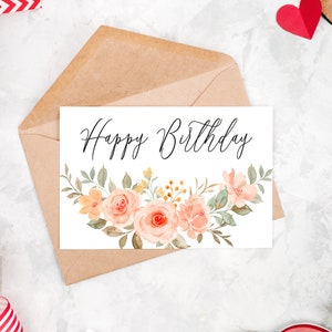 Cute Printable Birthday Card | Printable Birthday Card Template ...