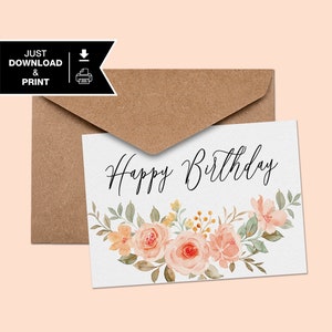 Cute Printable Birthday Card | Printable Birthday Card Template ...