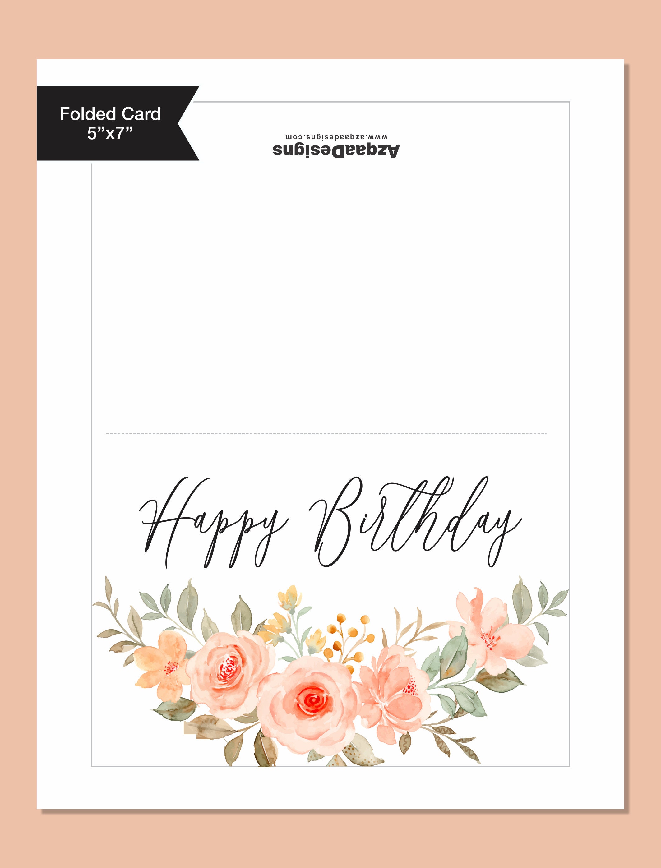 Cute Printable Birthday Card Printable Birthday Card Template Printable ...