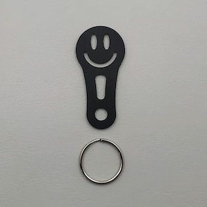 Smiley Einkaufswagenlöser, Einkaufswagenchip, Schlüsselanhänger abziehbar gelasert