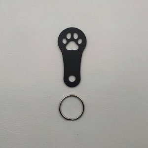 Paw shopping cart releaser, shopping cart chip, key chain removable lasered