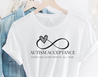 Autism Awareness Shirt Autism Mom Shirt Autism Shirt Teacher Autism T Shirt Leopard Infinity Symbol TShirt Autism Acceptance T-Shirt Gift