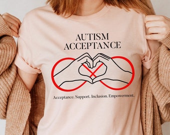 Autism Shirt Autism Acceptance Month T Shirt Autism Mom Advocate Teacher Support Tshirt Red Instead Tee Autism Awareness T-shirt Autism Gift