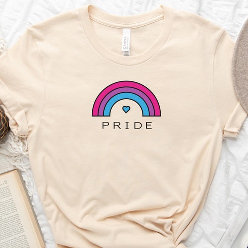 Bi Pride Bisexual Shirt Bi Flag Shirt Queer Bisexual Rainbow. - Etsy