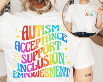 Autism Shirt Autism Acceptance Month T Shirt Autism Mom Advocate Teacher Support Tshirt Autistic Pride Tee Autism Awareness T-shirt Gift